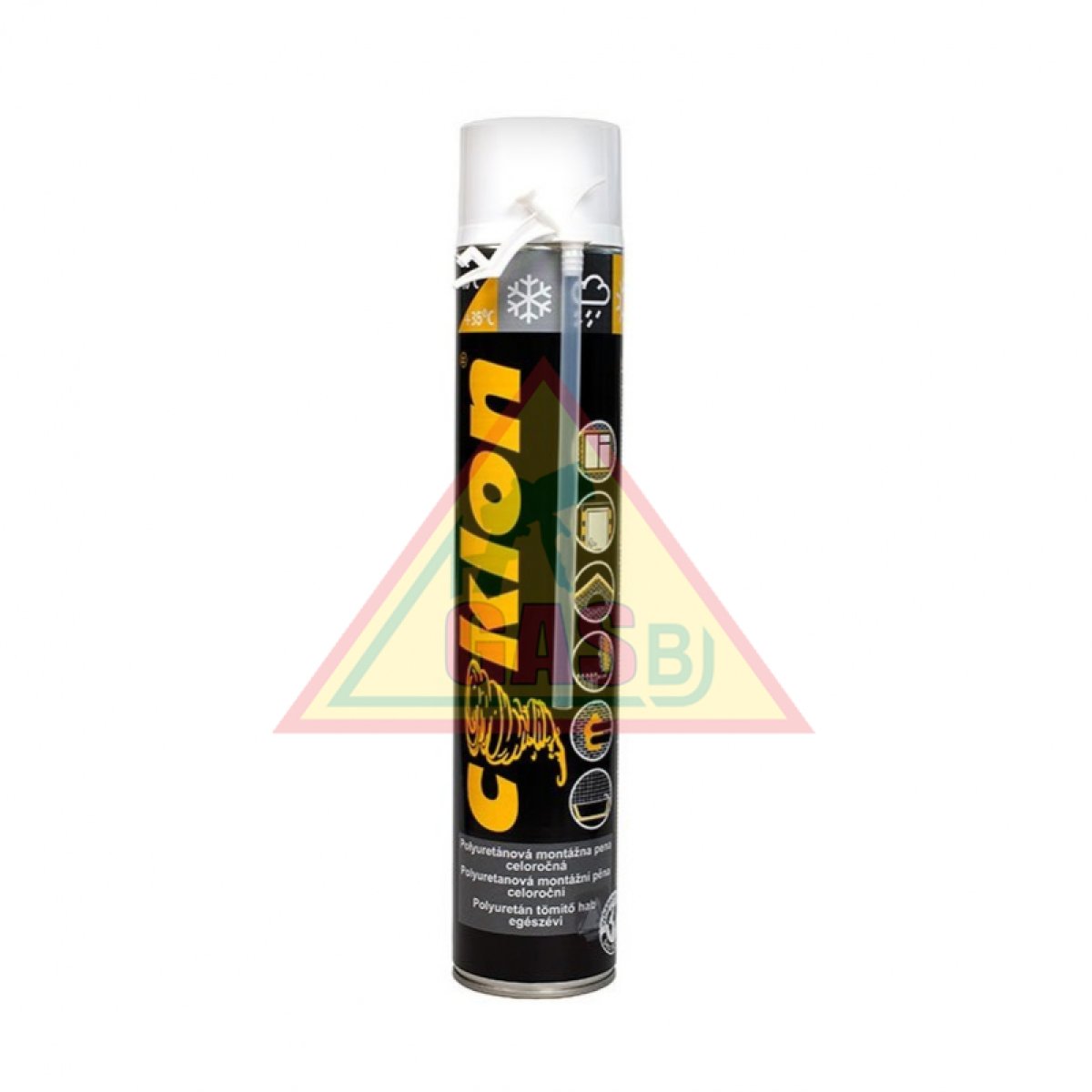 Cyklon Montážna pena, 750ml, žltá