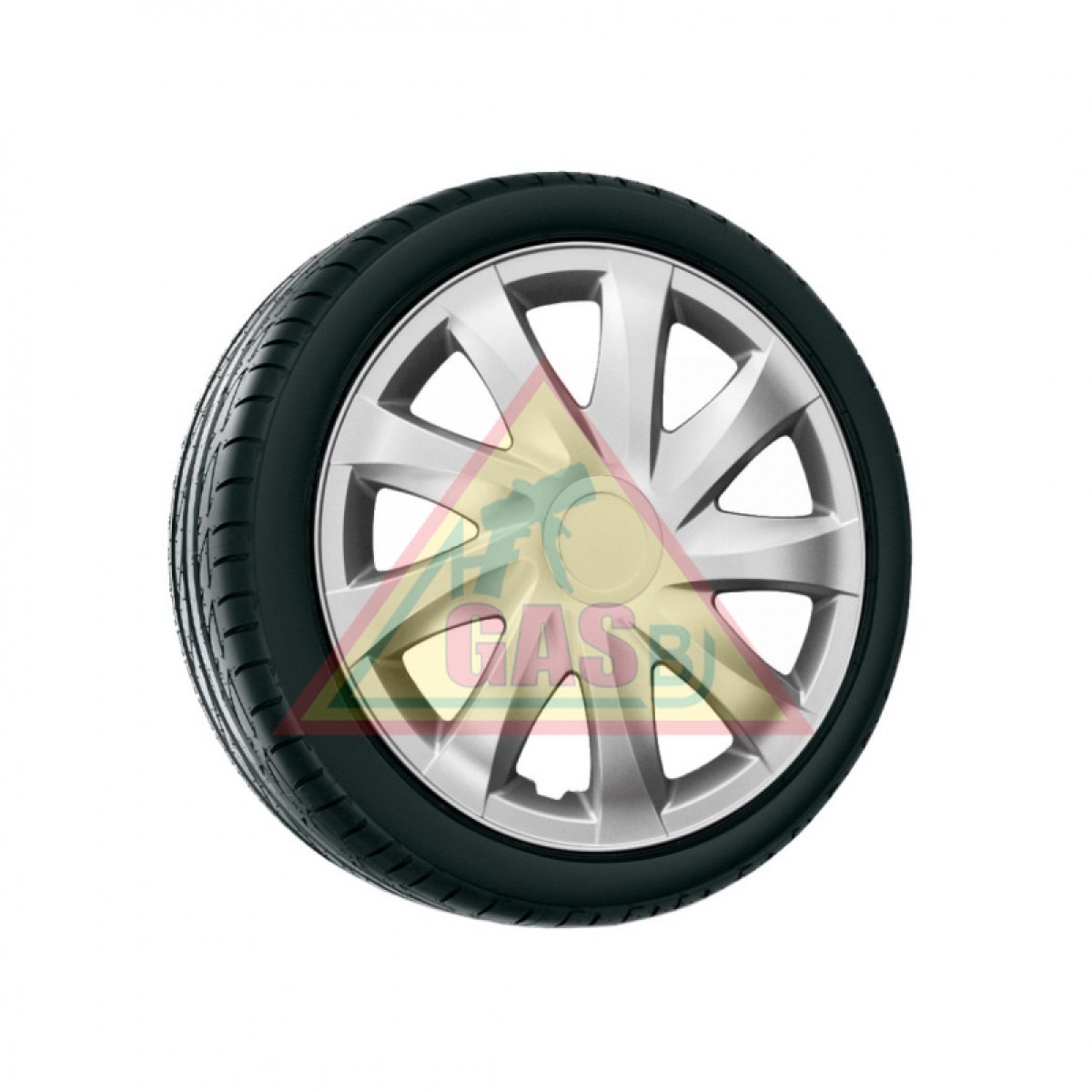 Puklice VOLKSWAGEN 13", DRACO, strieborná, 4ks