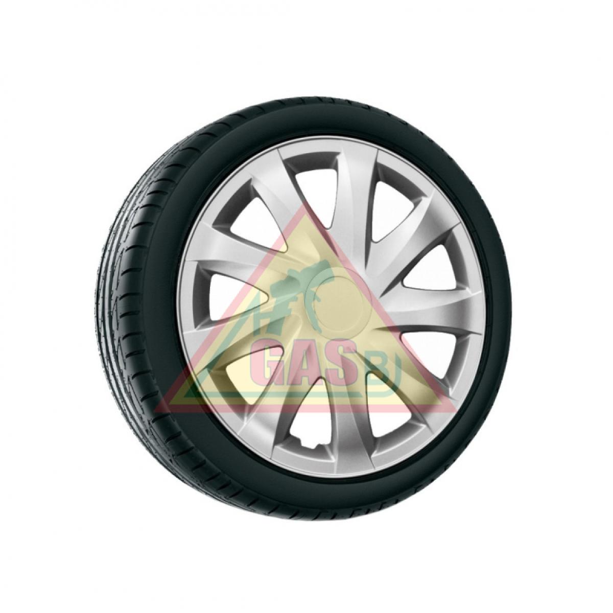 Puklice SUZUKI 13", DRACO, strieborná, 4ks