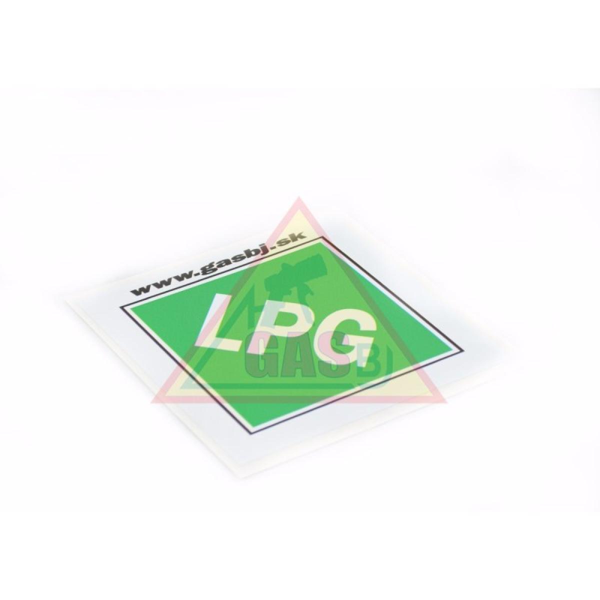 Nálepka LPG - vonkajšia