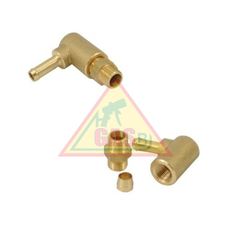 Kolienko - Sada uhlového konektora s kolektorom Ø6mm-vstup