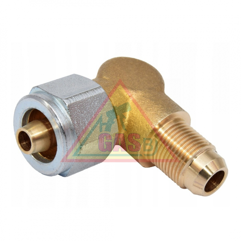 Faro uhlová spojka 90° - PVC Ø6mm / M12x1