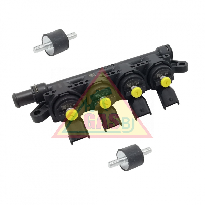 Landi Renzo Vstrekovacia lišta Girs 12, 4-valcová, XS - žltá