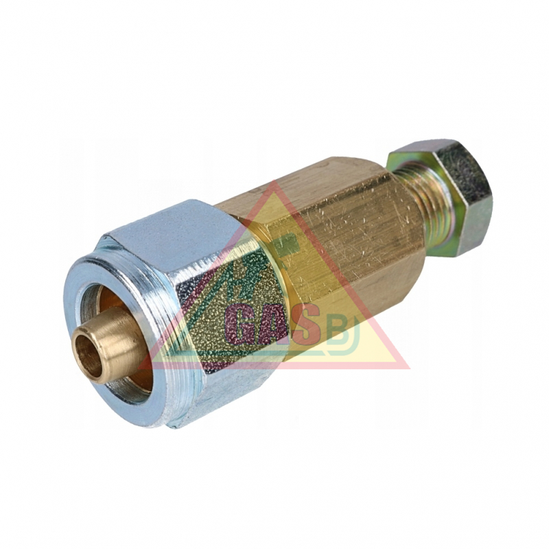 FARO spojka rovná 180° - PVC Ø8mm / meď Ø8mm