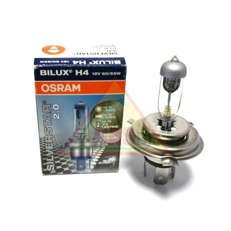Osram Autožiarovka H4 12V 55W SILVERSTAR so zvýšenou svietivosťou a dosahom