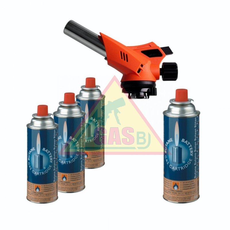 Horák na kartušu  s ventilom + 4ks kartuší, KP18004-S