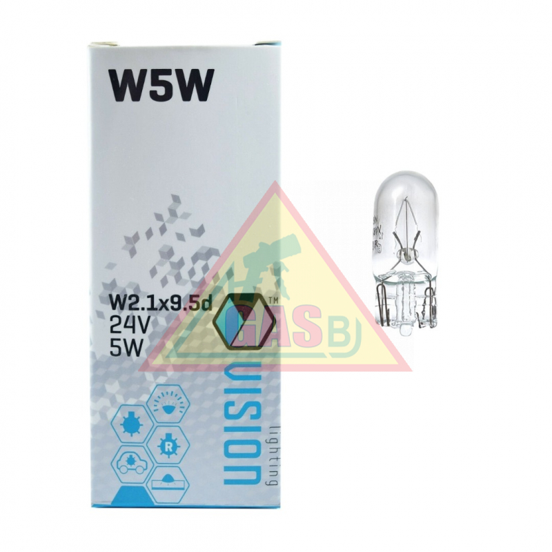 Autožiarovka VISION W5W W2,1x9,5d 12V 5W