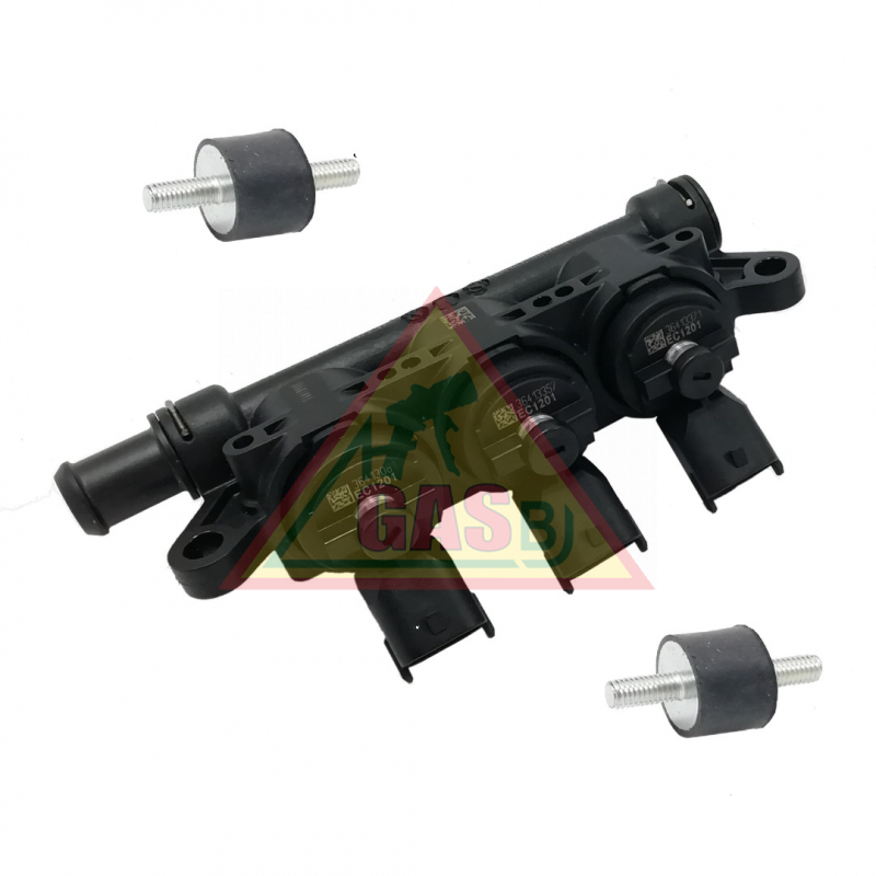 Landi Renzo Vstrekovacia lišta Girs 12, 3-valcová, M - čierna