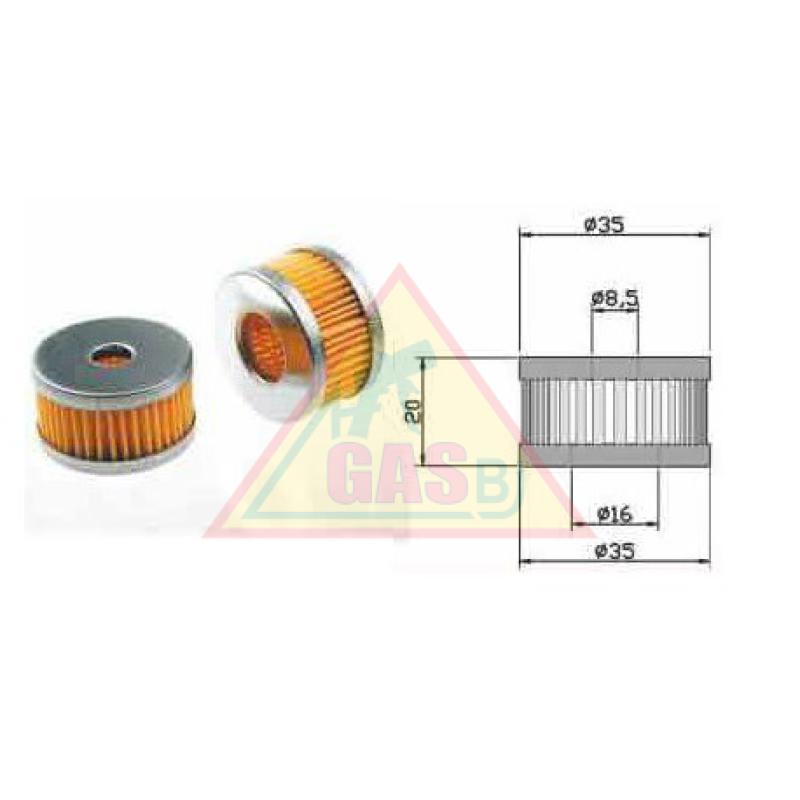 Filter kvapalnej fázy Tomasetto s dierou