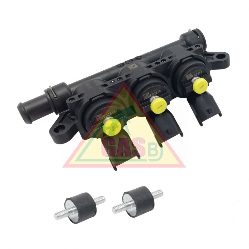 Landi Renzo Vstrekovacia lišta Girs 12, 3-valcová, XS - žltá